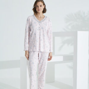 Angelique %100 Pamuk Uzun Kol Kadın Pijama Takımı 21503