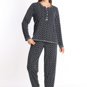 Etoile %100 Pamuk Uzun Kol Kadın Pijama Takımı