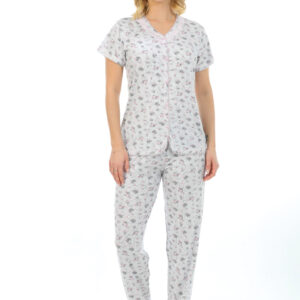 Etoile Bambu, Kısa Kol, Düğmeli Kadın Pijama Takımı